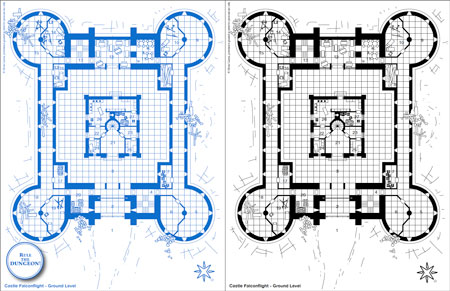 free castle blueprints
