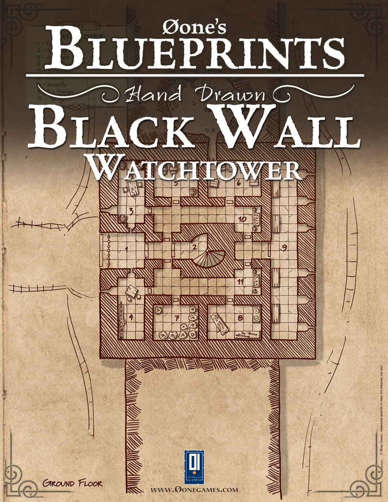 Øone's Blueprints - Hand Drawn – Black Wall: Watchtower