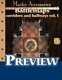 Battlemaps: Corridors and Hallways Vol. I, Hallway of the Statue