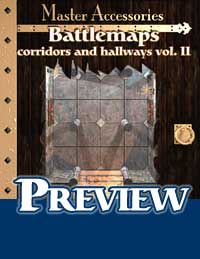 Battlemaps: Corridors and Hallways Vol. II, Hallway of the Pilla