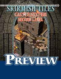 SKIRMISH TILES, Castle System: second level, bonus tiles