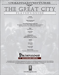 The Great City Player's Guide Preview - Cultkiller